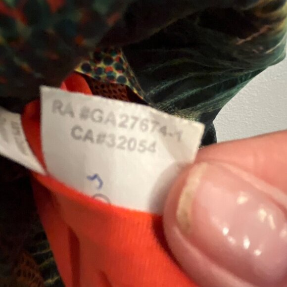 Anthropologie‎ Eva Franco Oroya Dress Surplice Neckline Orange Sash Size 4 - Picture 13 of 13